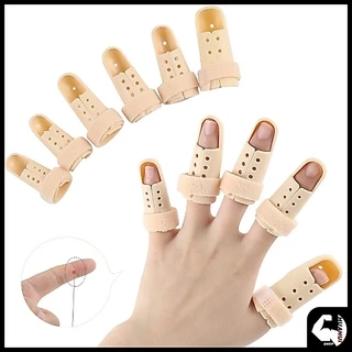 เฝือกนิ้ว mallet finger สำหรับนิ้วล็อค มือพลาสติกสีเนื้อ ป้องกันการงอข้อปลายนิ้ว ใช้ดามนิ้วสำหรับการรักษา