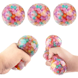 6 ซม. Macaron ลูกปัดสี Grape Vent Ball บรรเทาความเครียด Squishy ของเล่นเด็กผู้ใหญ่ตลก