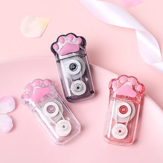 เทปกาวลบคำผิด ลายเท้าแมวน่ารัก 5mm*6m ✨ เทปแก้ไขคำผิด สีขาว ใช้ลื่น ของใช้สำนักงาน อุปกรณ์นักเรียน