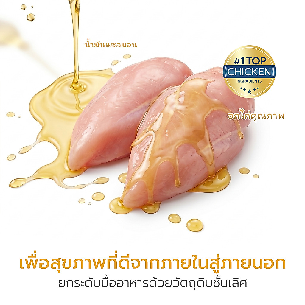 Kaniva طعام قطط أمهات وصغيرة دجاج وسلمون وأرز باللبأ — صورة 3