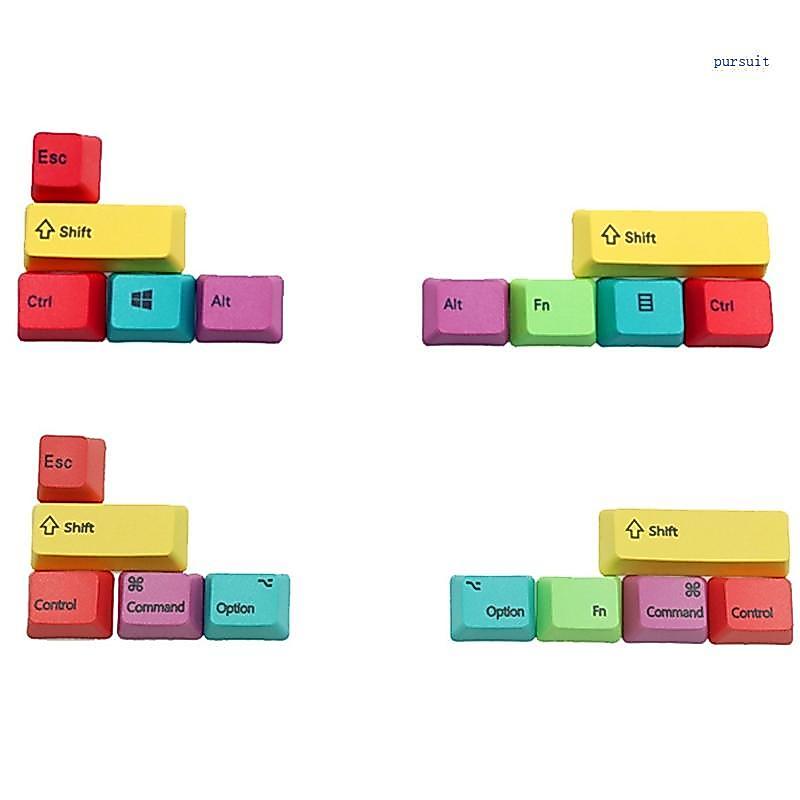 SUIT* PBT Backlit Keycaps Doubleshot CMYK Keyset OEM Profile สําหรับ