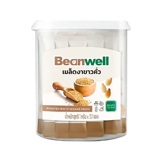 Beanwell เมล็ดงาขาวคั่ว 1 กรัม (1 กระป๋อง X 30 ซอง)
