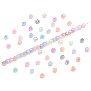 150 ชิ้น/แพ็ค [4 มม.] สีทึบชี้เหลี่ยมลูกปัดเมฆหมอกที่มีสีสันข้าวลูกปัดแก้วคุณภาพสูงสุดลูกปัด ทําเอง อุปกรณ์ทํามือ