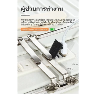 FASHION BUTLE กระเป๋าเดินทาง เปิดด้านหน้า 20/24/26นิ้ว | ด้วยการชาร์จ USB/TSA ศุลกากรล็อค / ล้อสากล suitcase luggage