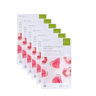 (ยกกล่อง 6 ซอง) Baby Bright Essence Mask SHEET - เบบี้ไบร์ท เอสเซนต์ มาส์ก ชีท 5 สูตร ขนาด 20 กรัม