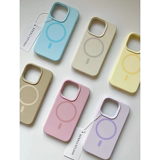 Supercase (แม่เหล็ก) lPhone11-16promax เคสซิลิโคน บุกำมะหยี่ ชาร์จไร้สาย