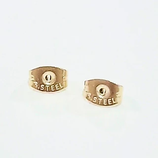 earika.earrings - แป้นทับสแตนเลสทรงผีเสื้อ 20 ชิ้น (stainless steel) สแตนเลสเกรดการแพทย์ ใส่อาบน้ำได้ ผิวแพ้ง่ายใส่ได้