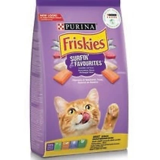 **ไลฟ์มีcode40%** Purina Friskies ฟริสกี้ส์ อาหารแมวชนิดเม็ด 1 kg.