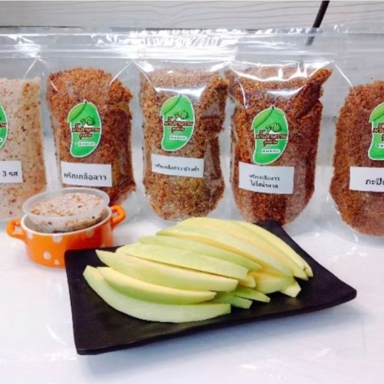 พริกเกลือ 250g. [แพ็คถุงซิบล็อค] จิ้มผลไม้รถเข็น ลุงอ้วน