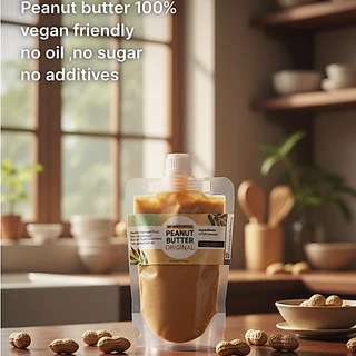 เนยถั่ว"คลีน"เนื้อละเอียด(ถุงเติม)รสธรรมชาติ100% ไม่เติมน้ำตาล(PEANUT BUTTER - ORIGINAL CREAMY )
