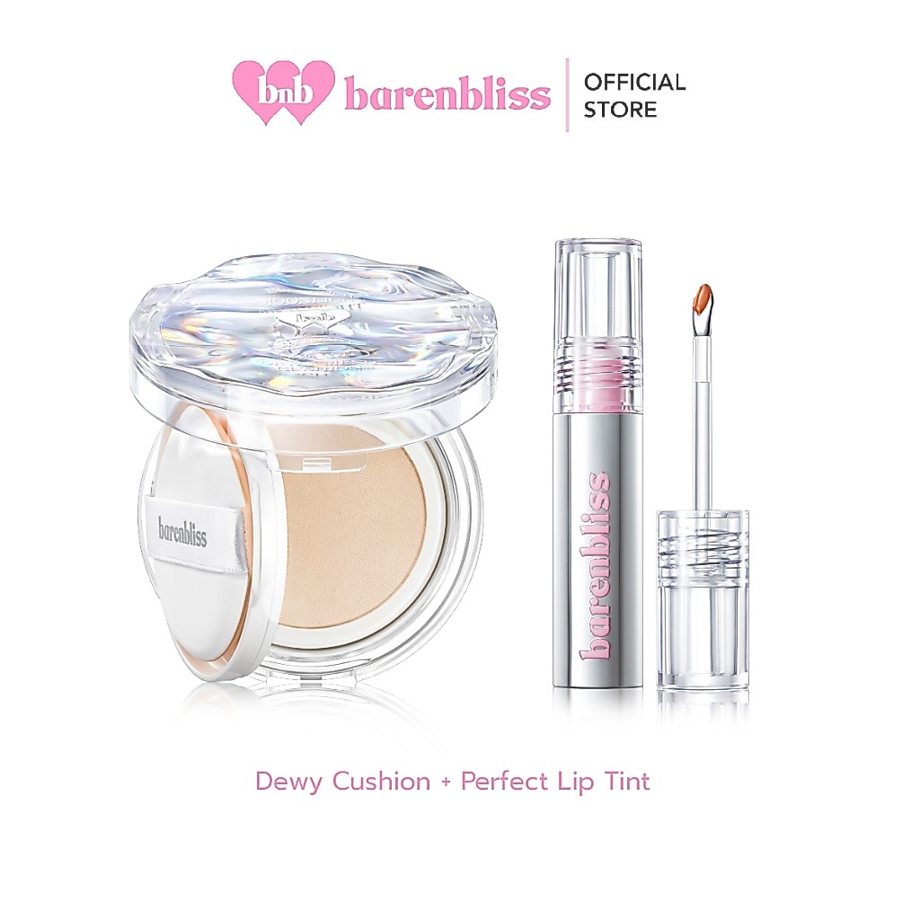 bnb barenbliss [Set] Dewy Cushion+Steel Peach Lip