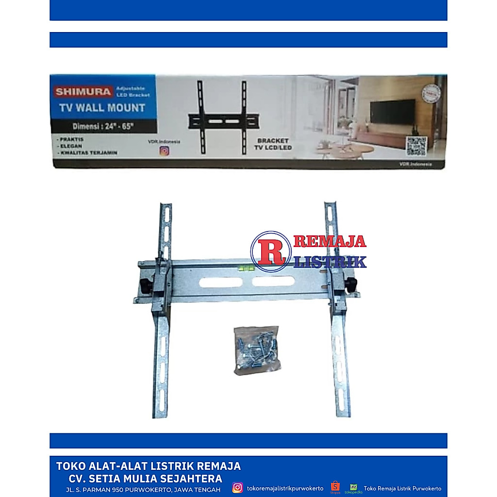 Shimura Blue 24-65 นิ้ว Smart LED LCD TV Standing Bracket