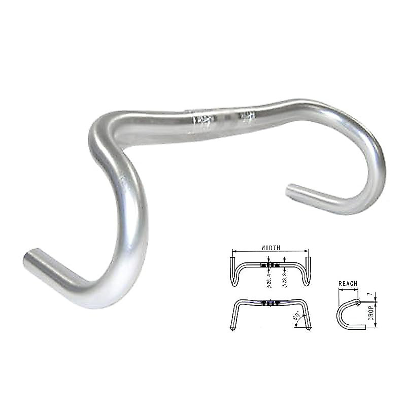 NITTO B136AA 25.4 φ25.4 SILVER 420 Handlebar