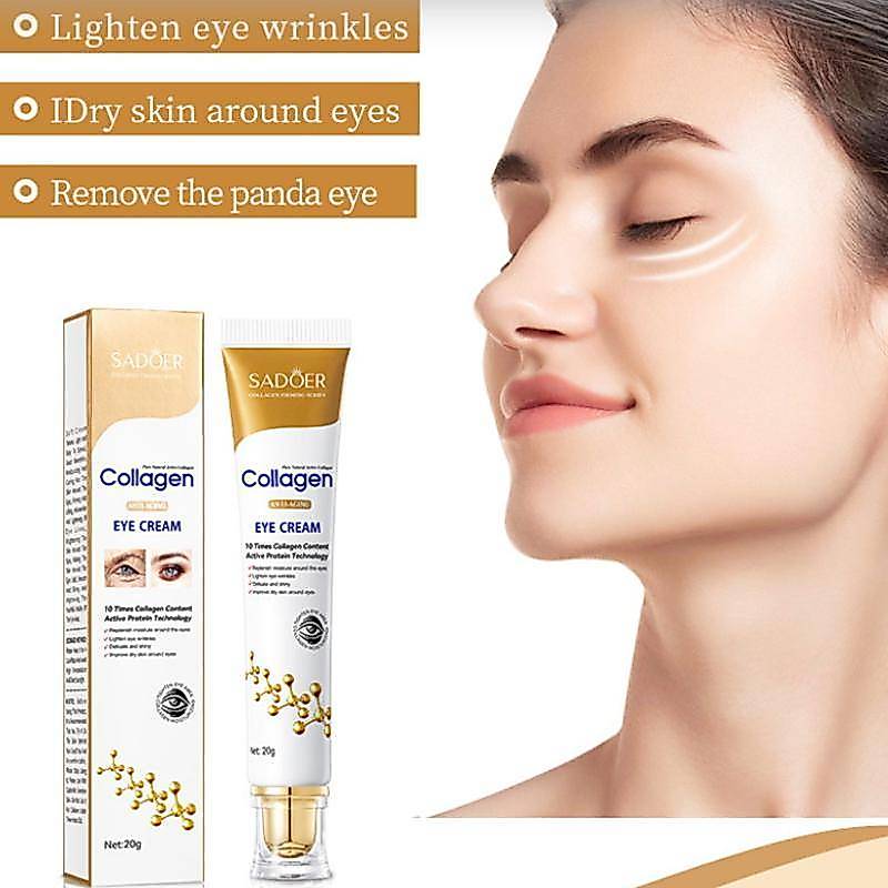 [Kpt-t] SADOER Collagen Eye Cream Skincare Anti Dark Circles Eye Bags Firming Moisturizing Skincare 