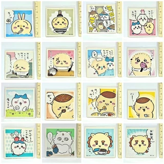 ของแท้ พร้อมส่ง ส่งไว ลิขสิทธิ์ สติกเกอร์ ตกแต่ง สวยงาม ของชำร่วย ของขวัญ คำอวยพร โน๊ต Chiikawa Usagi Hachiware Momonga