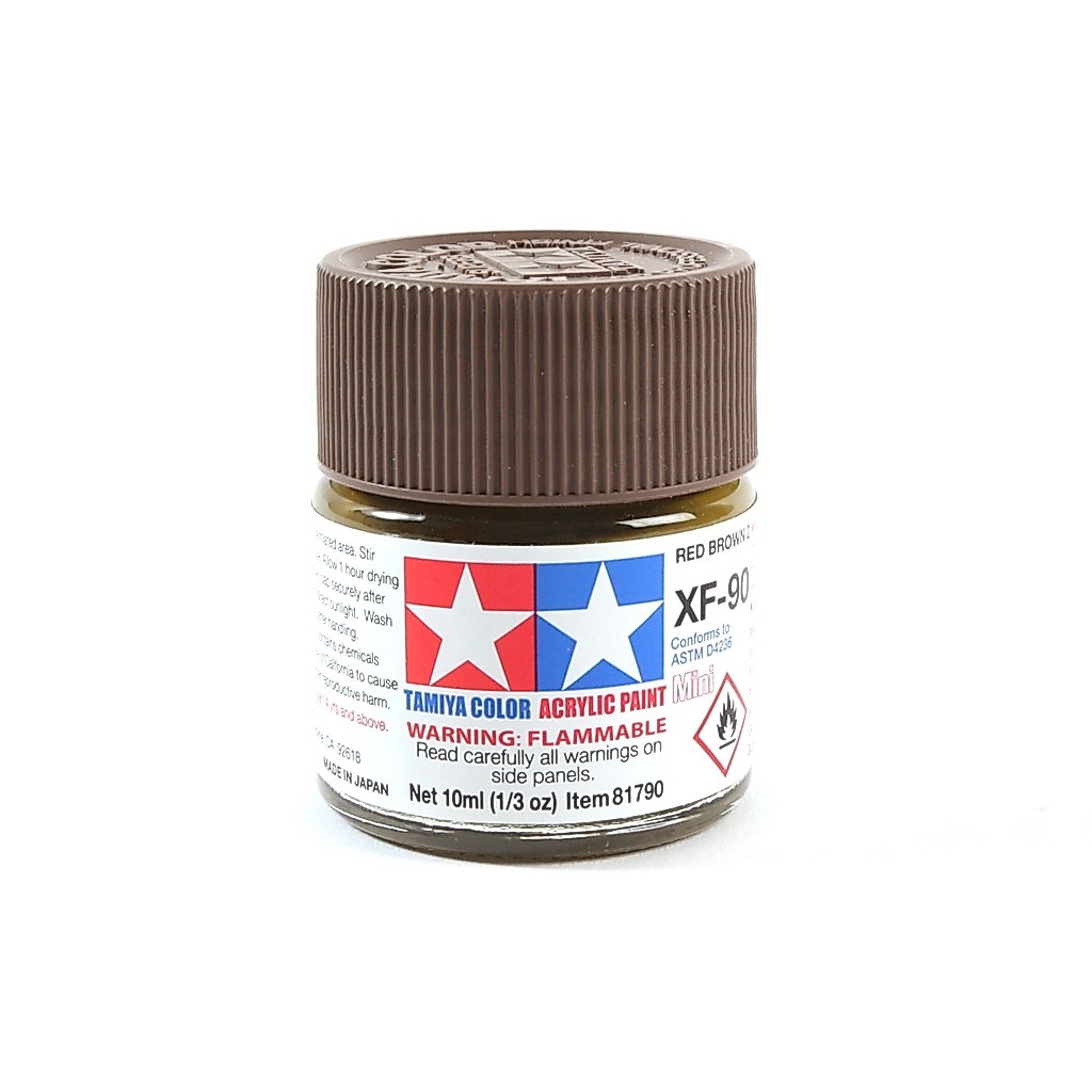 TAMIYA ACRYLIC MINI 81790 XF-90 RED BROWN 2
