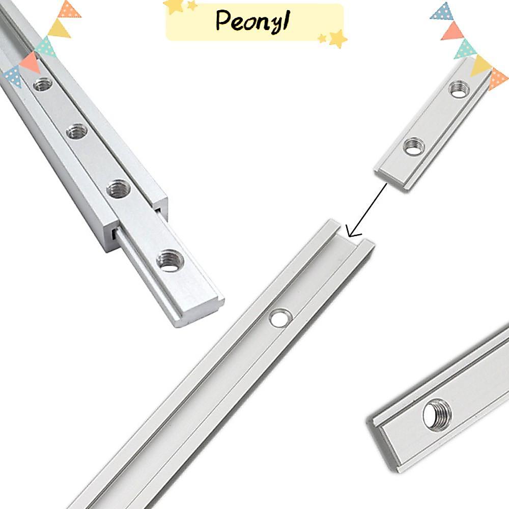 PEONY รางท่องเที่ยว T-Slot, 19 T-Slot Fixture Miter Track Jig,รางเลื่อนทนทานอลูมิเนียมM6 Double Groo