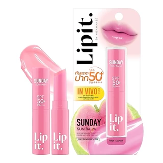 Lip it Sunday Sun Balm 3g. (ซันเดย์ซันบาล์ม เอสพีเอฟ50+ พีเอ++++ 3g.) ลิปอิท