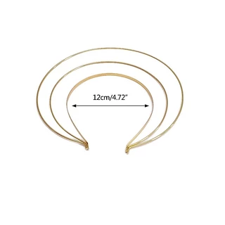 Estone เครื่องประดับผมหวานผู้หญิงนักเรียนล้างหน้า Hairband Crown Headbands สามชั้น DIY Hair Hoop ฐาน