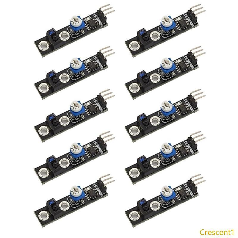 Crescent1 Pack of 10 KY033 โมดูลเซ็นเซอร์ติดตามสายตาม TCRT5000 สําหรับ