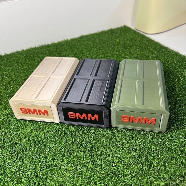 กล่องเปล่าสำหรับจัดเก็บกระสุน 9mm/ 50ช่อง(กล่องเปล่าเท่านั้น)