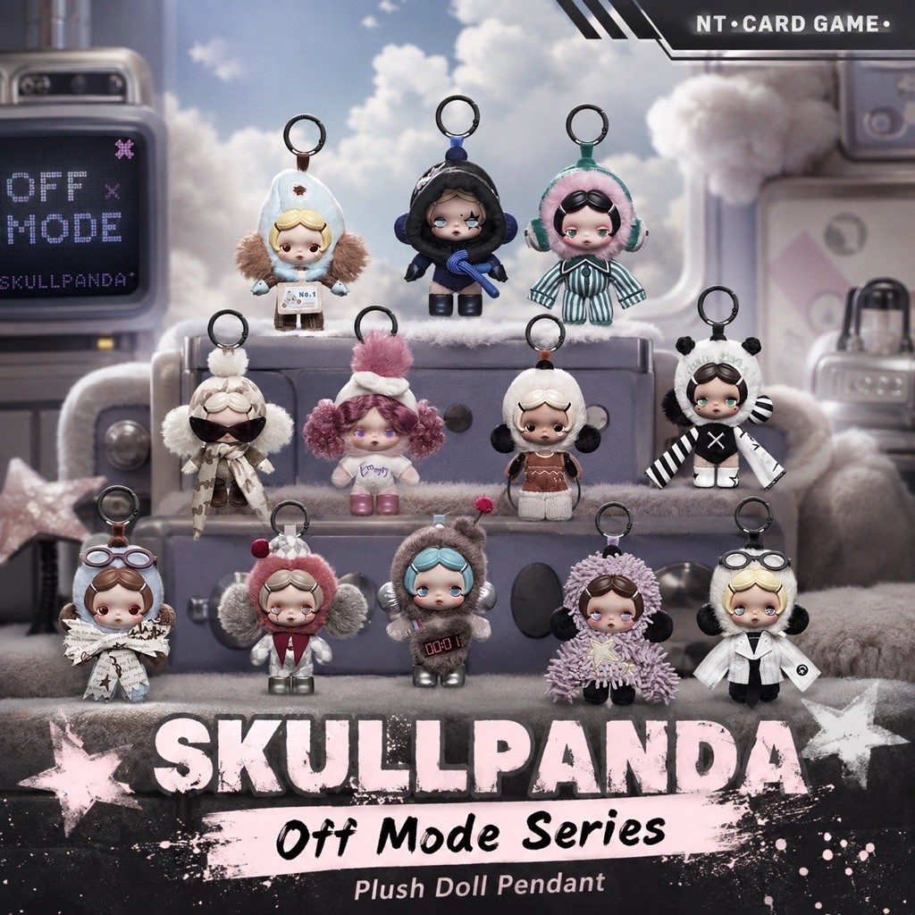[ พร้อมส่งจากช็อปไทย ] SKULLPANDA Off Mode Series Plush Doll Pendant