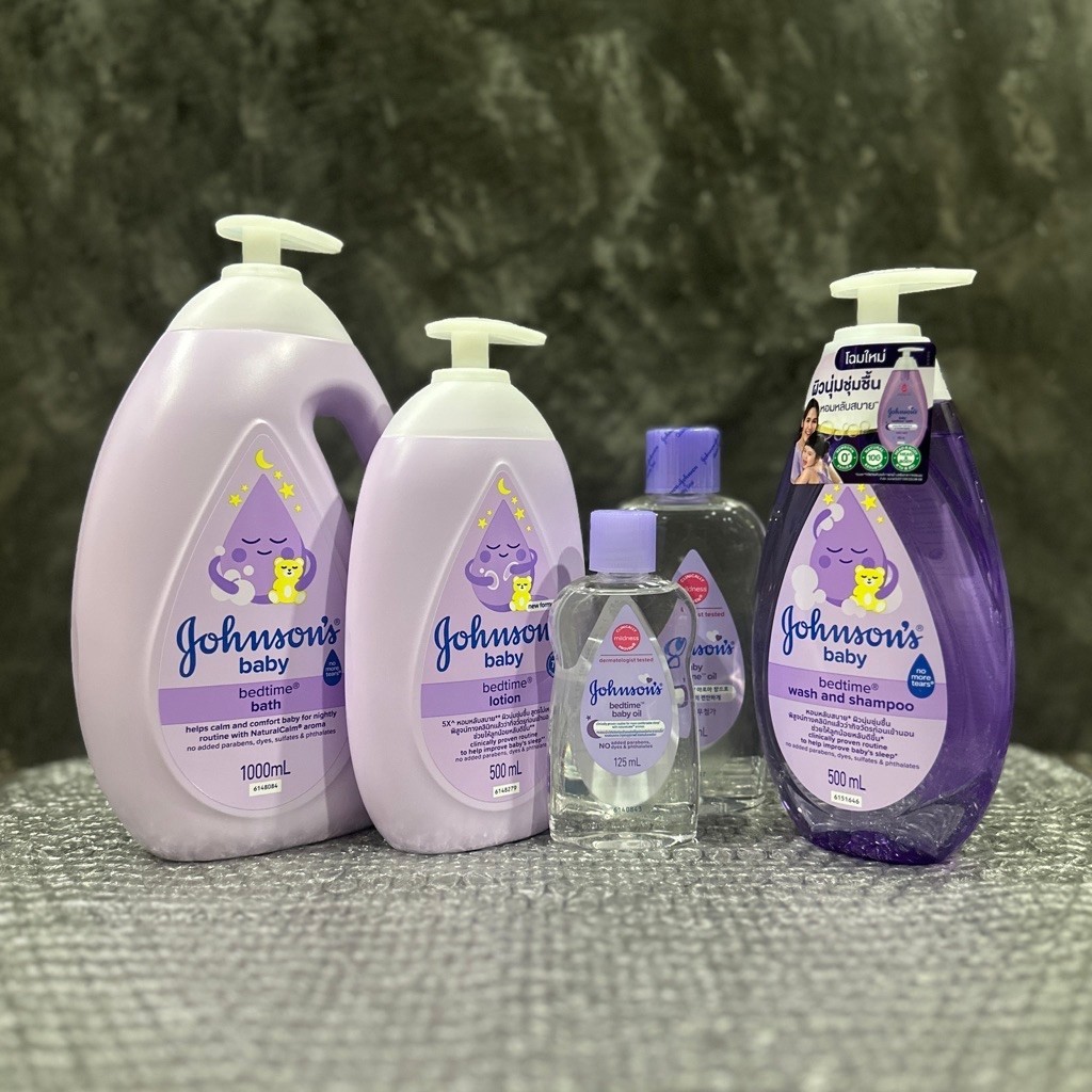 Johnson's Bedtime จอห์นสัน เบดไทม์ ออยล์ โลชั่น สบู่เหลวอาบน้ำ