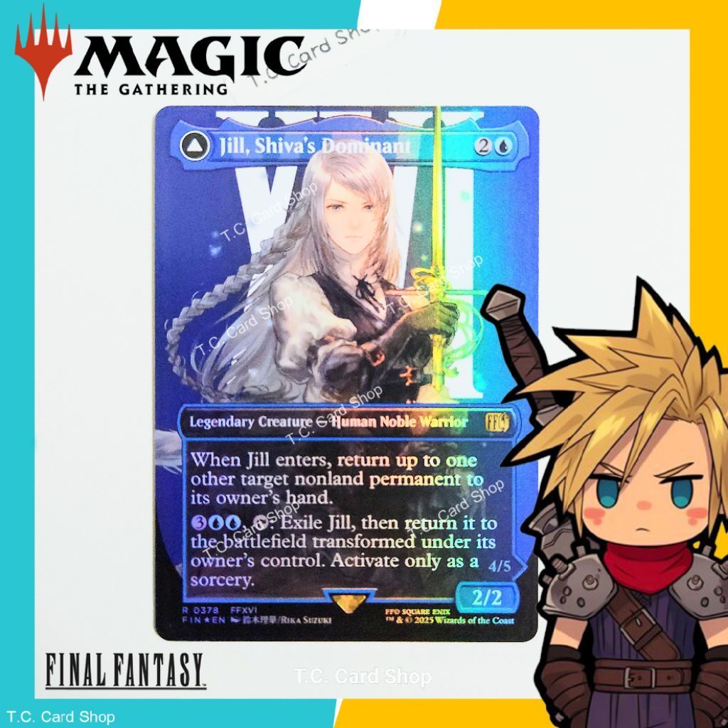 Jill, Shiva's Dominant - Shiva, Warden of Ice (Borderless) R0378 FFXVI - Final Fantasy - Magic the G