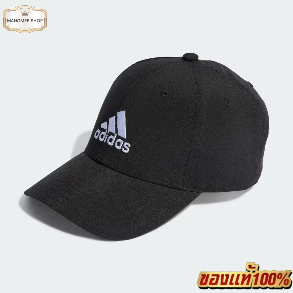 ของแท้ adidas ไลฟ์สไตล์ หมวกเบสบอลน้ำหนักเบาปักโลโก้ Unisex สีดำ IB3244