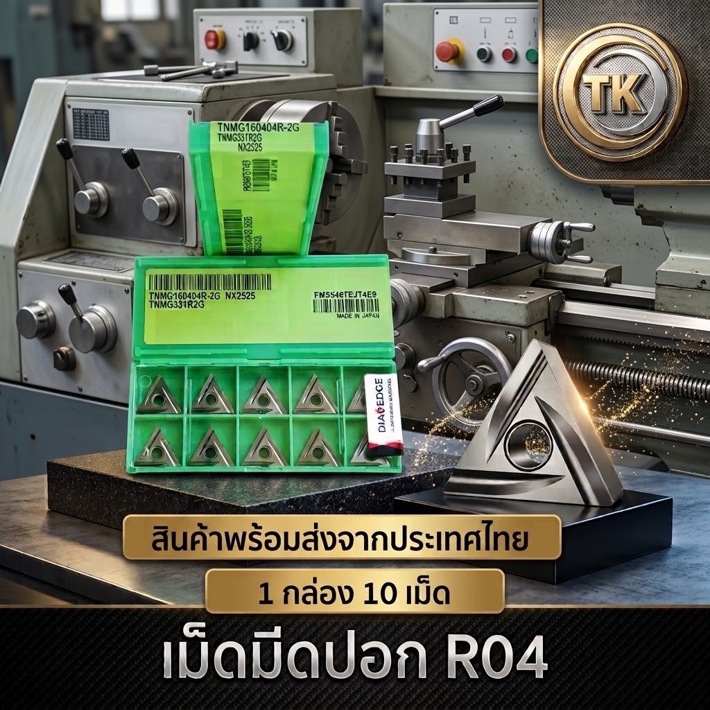 เม็ดมีด INSERTS TNMG160404R-2G ,TNMG160404L-2G NX2525 𝐌𝐈𝐓𝐒𝐔𝐁𝐈𝐒𝐇𝐈 พร้อมส่ง