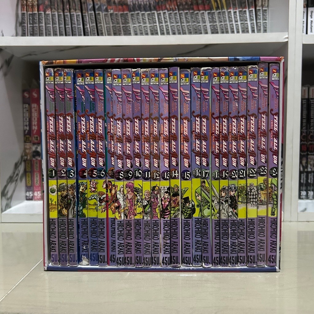 Boxset JoJo steel ball run (โจโจ้สตีลบอลรัน) เล่ม 1-24 ครบจบ มือสองสภาพดี