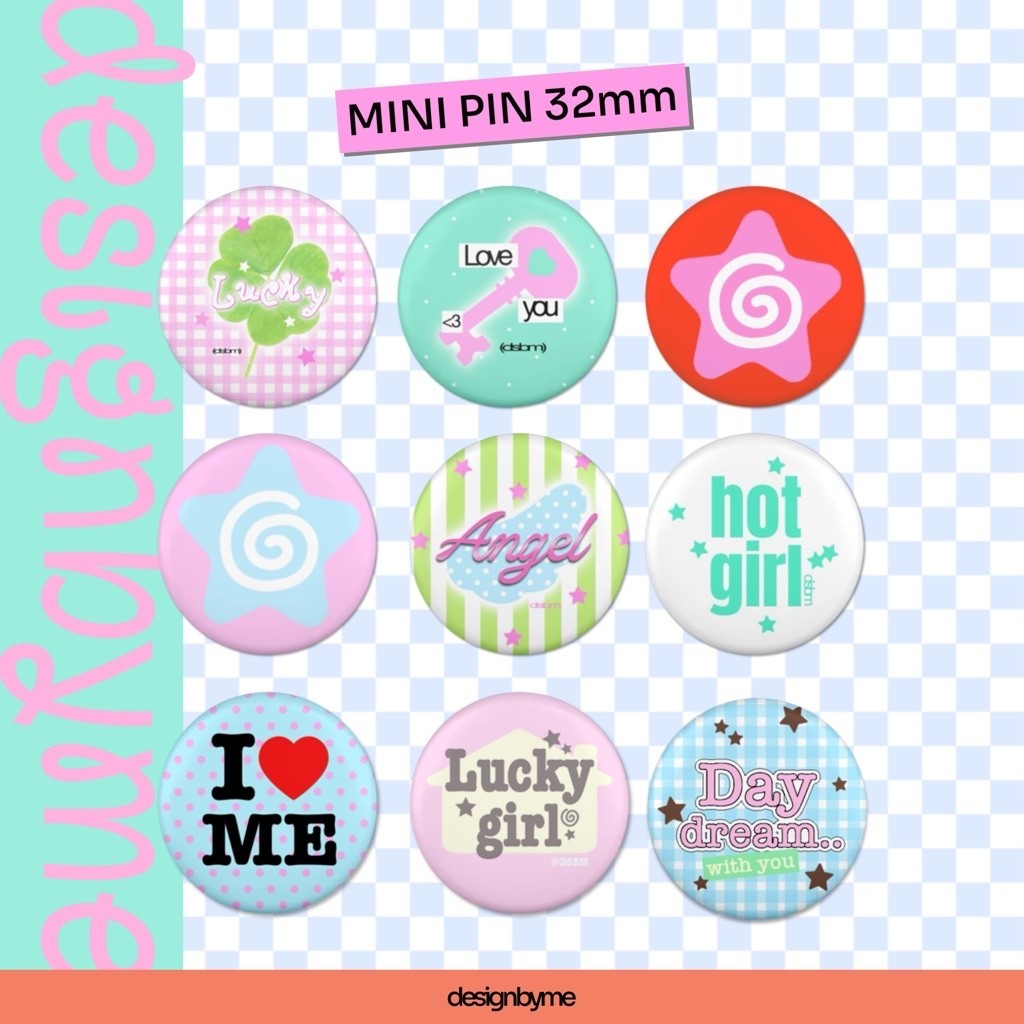 mini pin | 32mm | เข็มกลัด