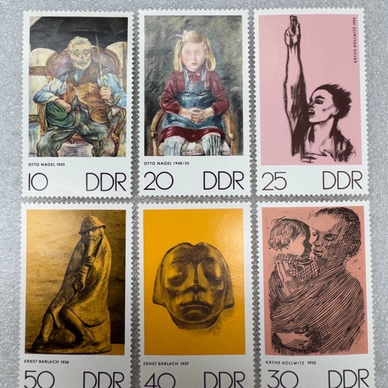 แสตมป์เยอรมันชุด ศิลปะภาพวาด ปี1970 ครบชุด6ดวง
