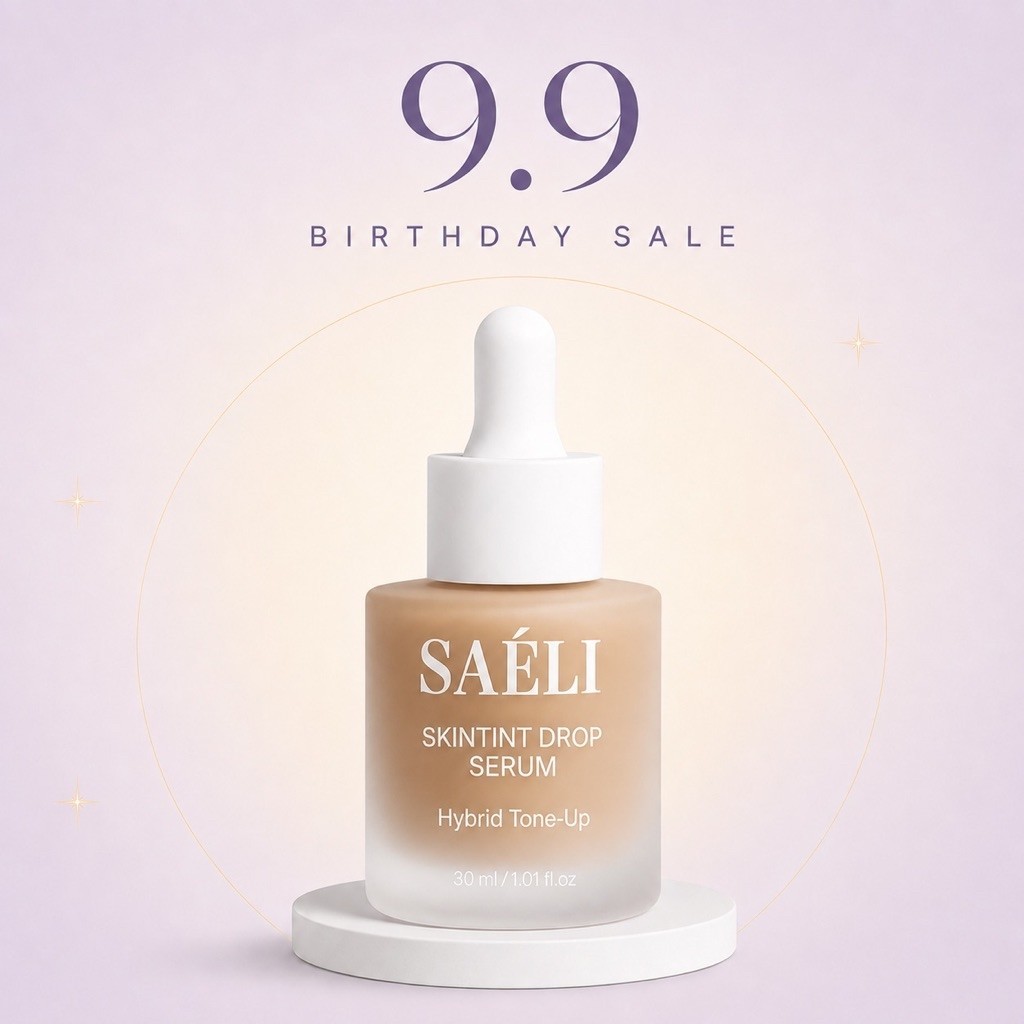 SAELI Skintint Drop Tone Up Serum No.01 Nude Whisper ไฮบริด โทนอัพเซรั่ม ผิวใสละมุน+บำรุง สำหรับคนเป็นสิวผิวแพ้ง่าย