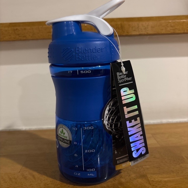 แก้วเชค Blender bottle แท้ สีน้ำเงิน 500 มล.