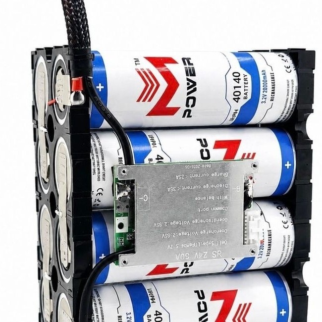 ลิเธียมฟอตเฟต 40140 8S 20A BMS 50A CF