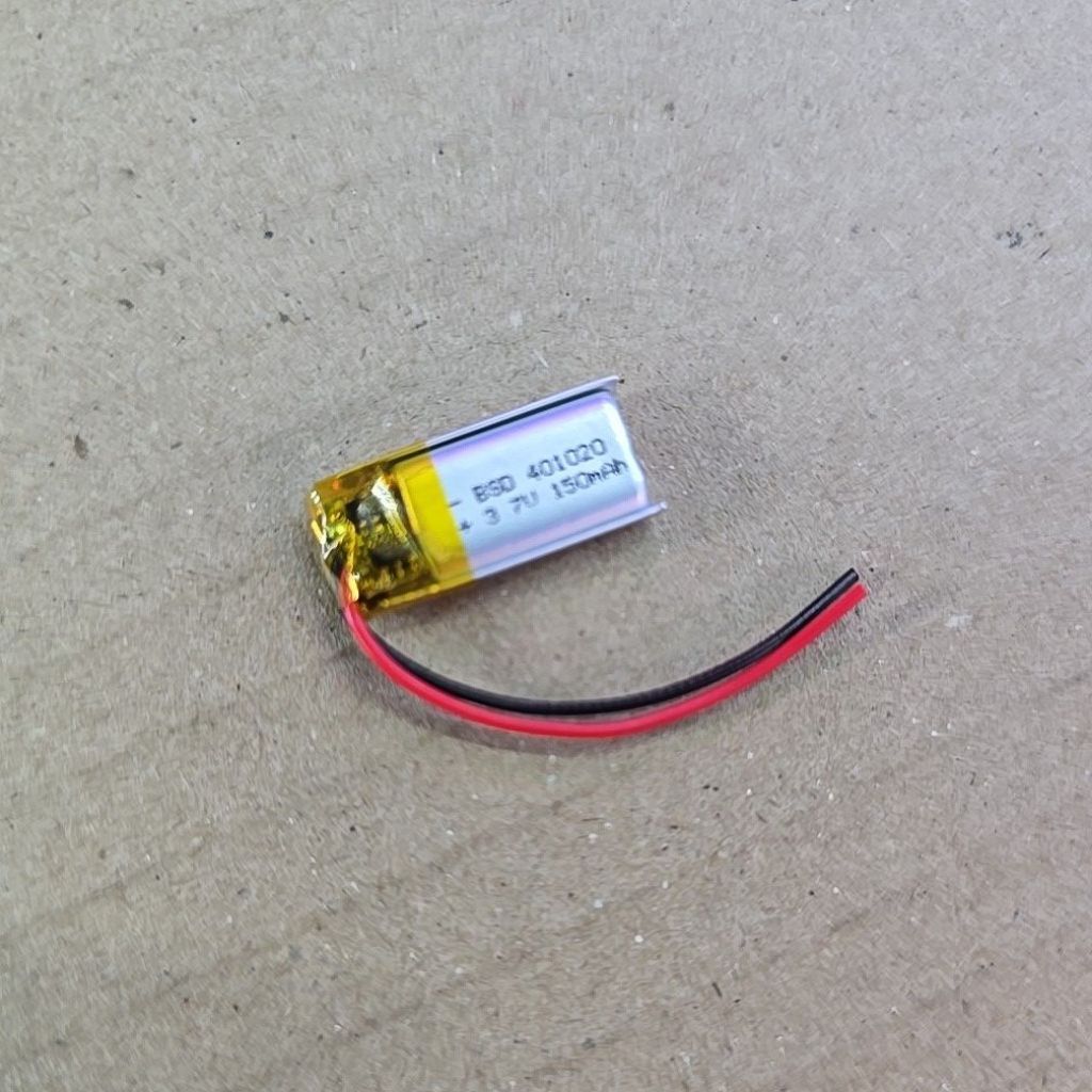 401020 (Voltage): 3.7V 150mAhมีวงจรbms
