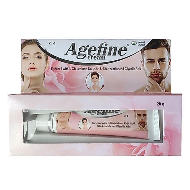 Agefine Cream Rich in L-Glutathione Niacinamide Arbutin Koji Acid Vitamin C ครีมกรดเอทานอล 20g3.16