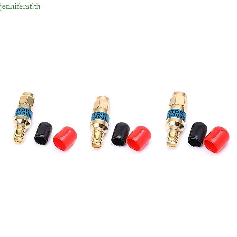 Jenniferf Golden Attenuator SMA-JK ชายหญิง RF Coaxial Attenuator 2W 0-6GHz 30db