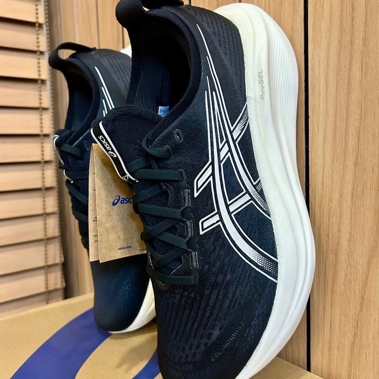 Asics Nimbus 27 รองเท้าวิ่ง 2E-Wide หน้ากว้าง ผู้ชาย, 4E-ExtraWide หน้ากว้างพิเศษ ผู้ชาย, D-Wide หน้