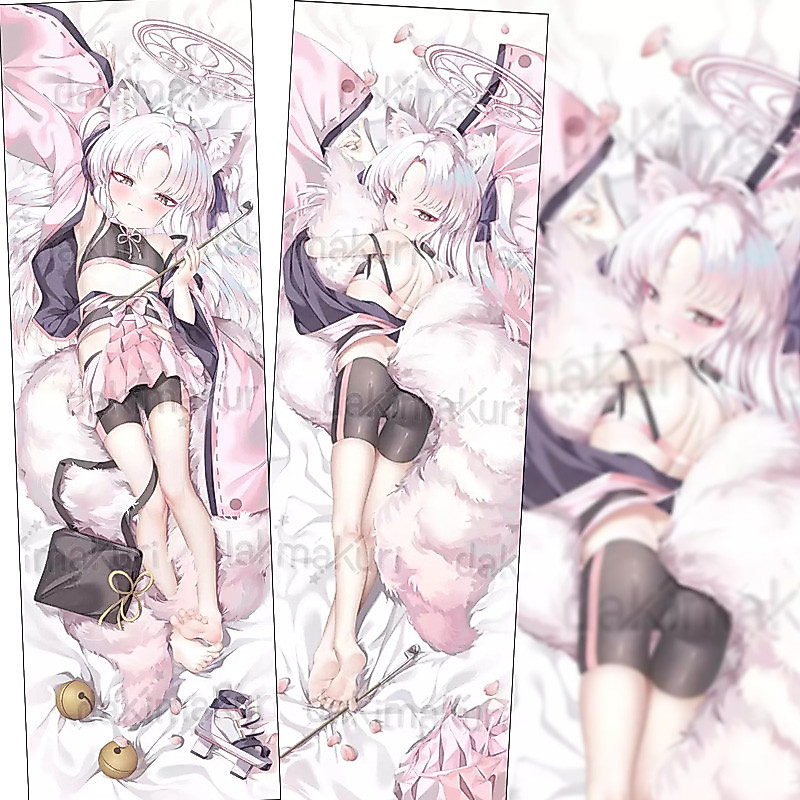Blue Archive Kuzunoha Dakimakura กอดหมอน Body Case อะนิเมะหมอน Otaku ผ้าปูที่นอนคอสเพลย์