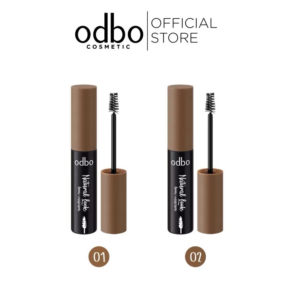 ODBO NATURAL LOOK BROW MASCARA OD798 #มาสคาร่าย้อมสีคิ้ว หัวแปรงซี่ขนาดเล็ก