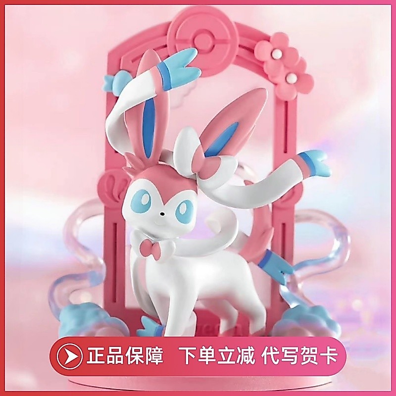 พร้อมสต็อก ของแท้Pokémon Lets Go Eevee Series Mystery Box Figure Fairy Dollเครื่องประดับอินเทรนด์เล่