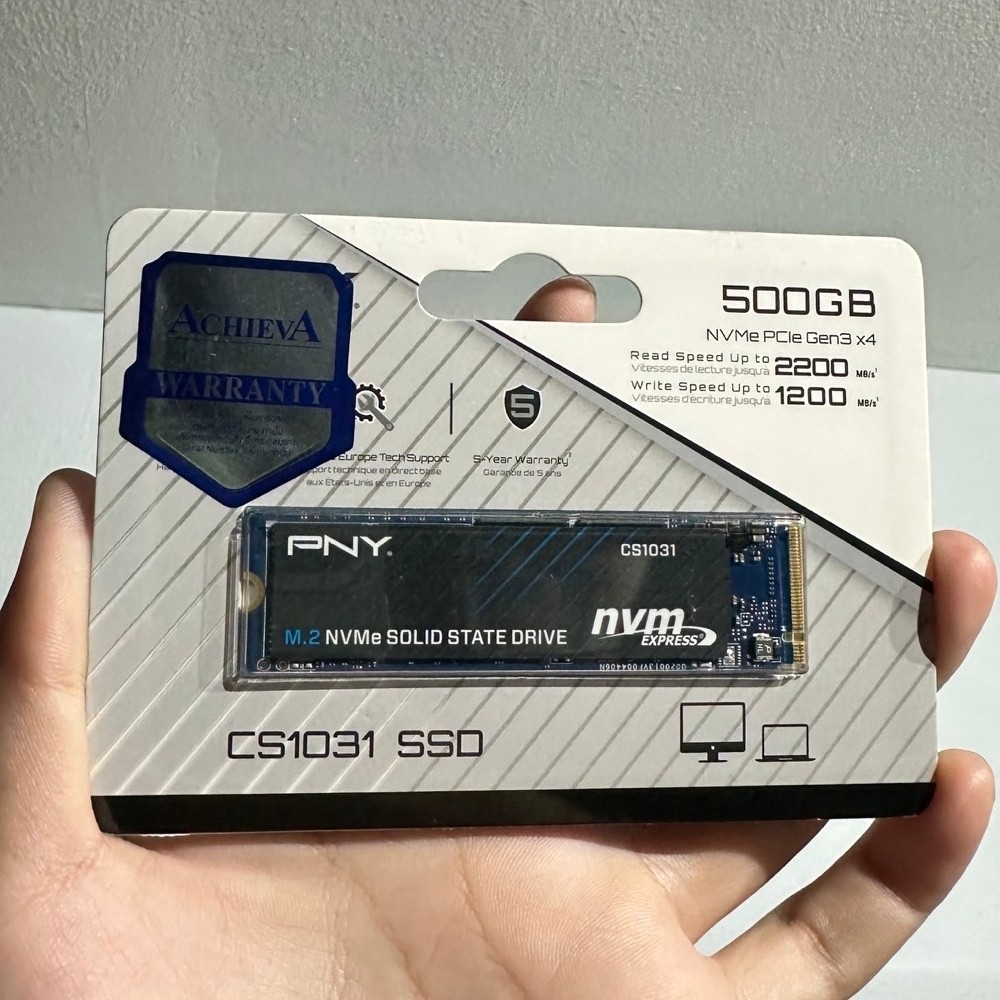 NVME M.2 PNY 500GB gan3 มือ 1
