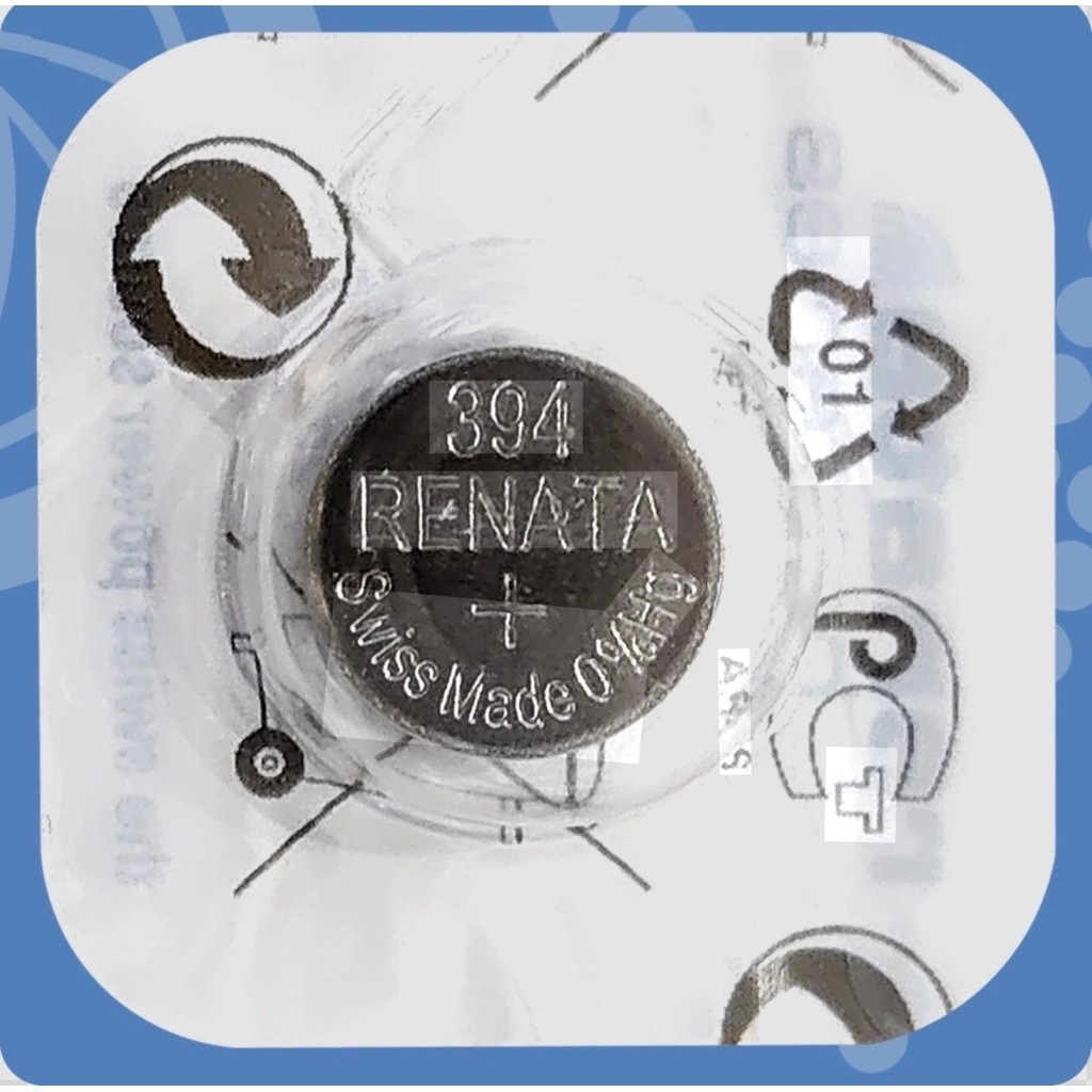ถ่านกระดุม Renata 394, SR936SW 1.55V จำนวน 1ก้อน Silver Oxide Battery ของใหม่ ของแท้