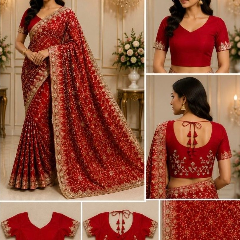 Ready-to-Wear Saree for Women – Elegant Pre-Stitched Saree,Stylish Indian Ethnic Fashion Outfit for 
