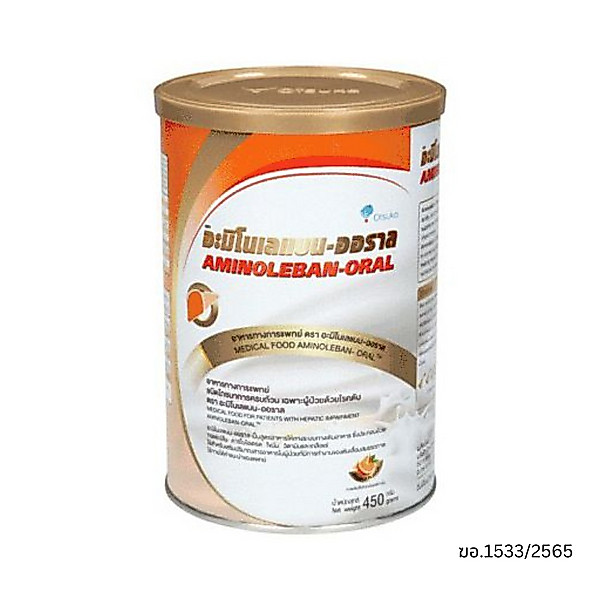 AMINOLEBAN-ORAL 450G [อะมิโนเลแบน-ออราล] อาหารทางการแพทย์สำหรับผู่ป่วยโรคตับ