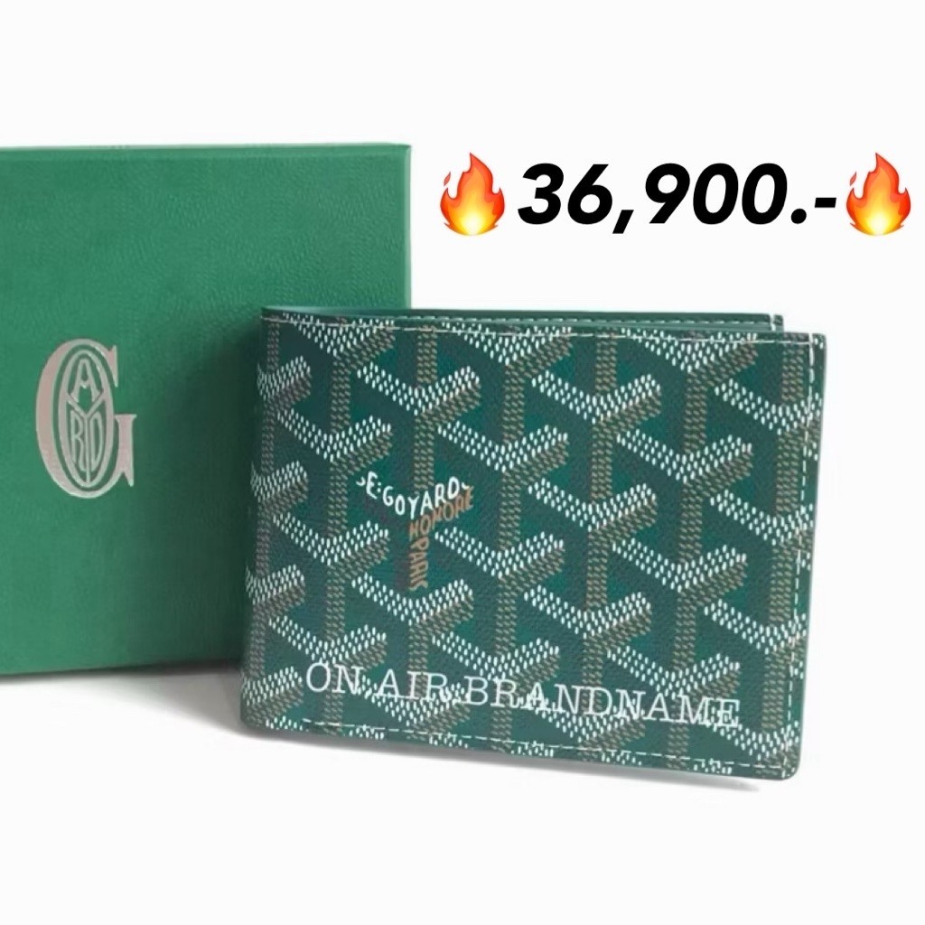 New goyard victoire wallet กระเป๋าสตางค์ สีเขียว ขายดี สวยมาก