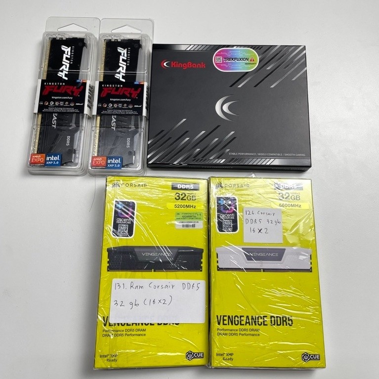[พร้อมส่ง]Ram ddr5 16gb /32gb /64gb Corsair,Kingston,G.skill พร้อมส่ง