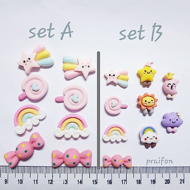 candy&rainbow เรซิ่นอมยิ้มแคนดี้และสายรุ้ง
